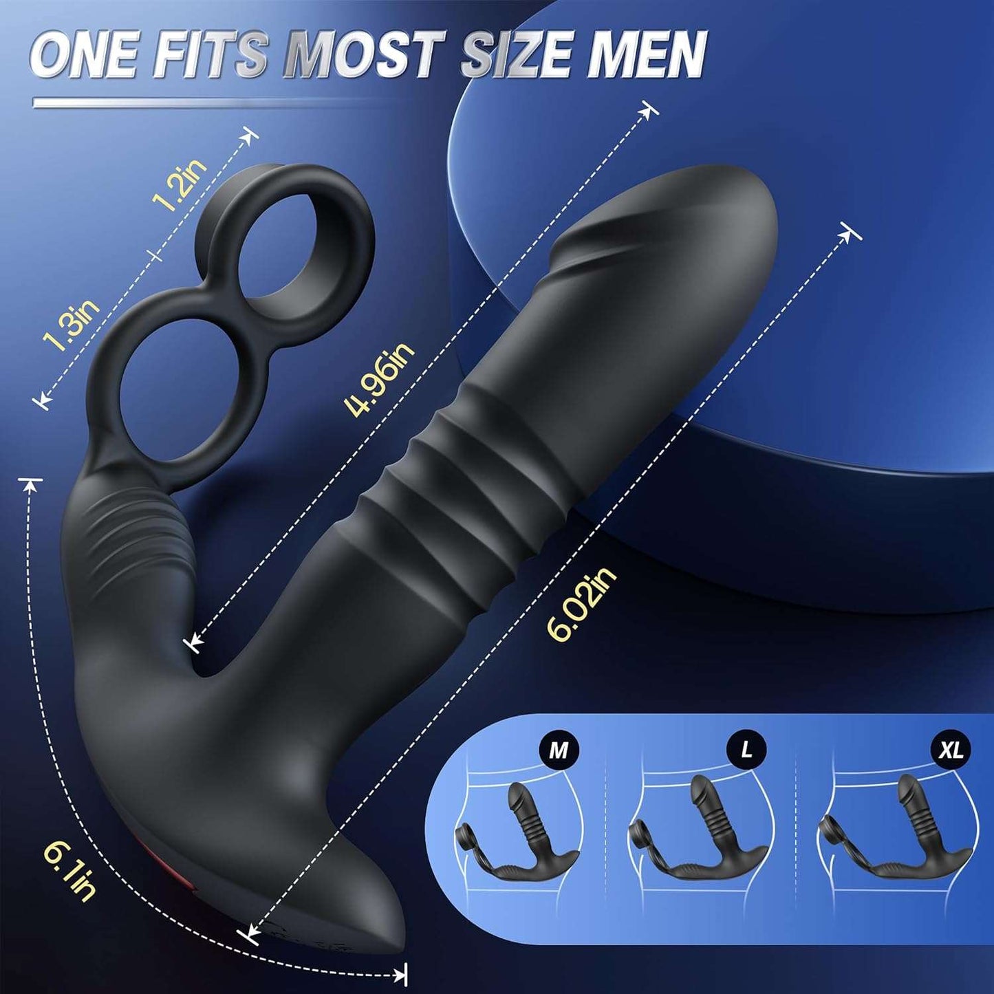 PowerCircle Thrusting Prostate Massager Penis Ring - SinfulX