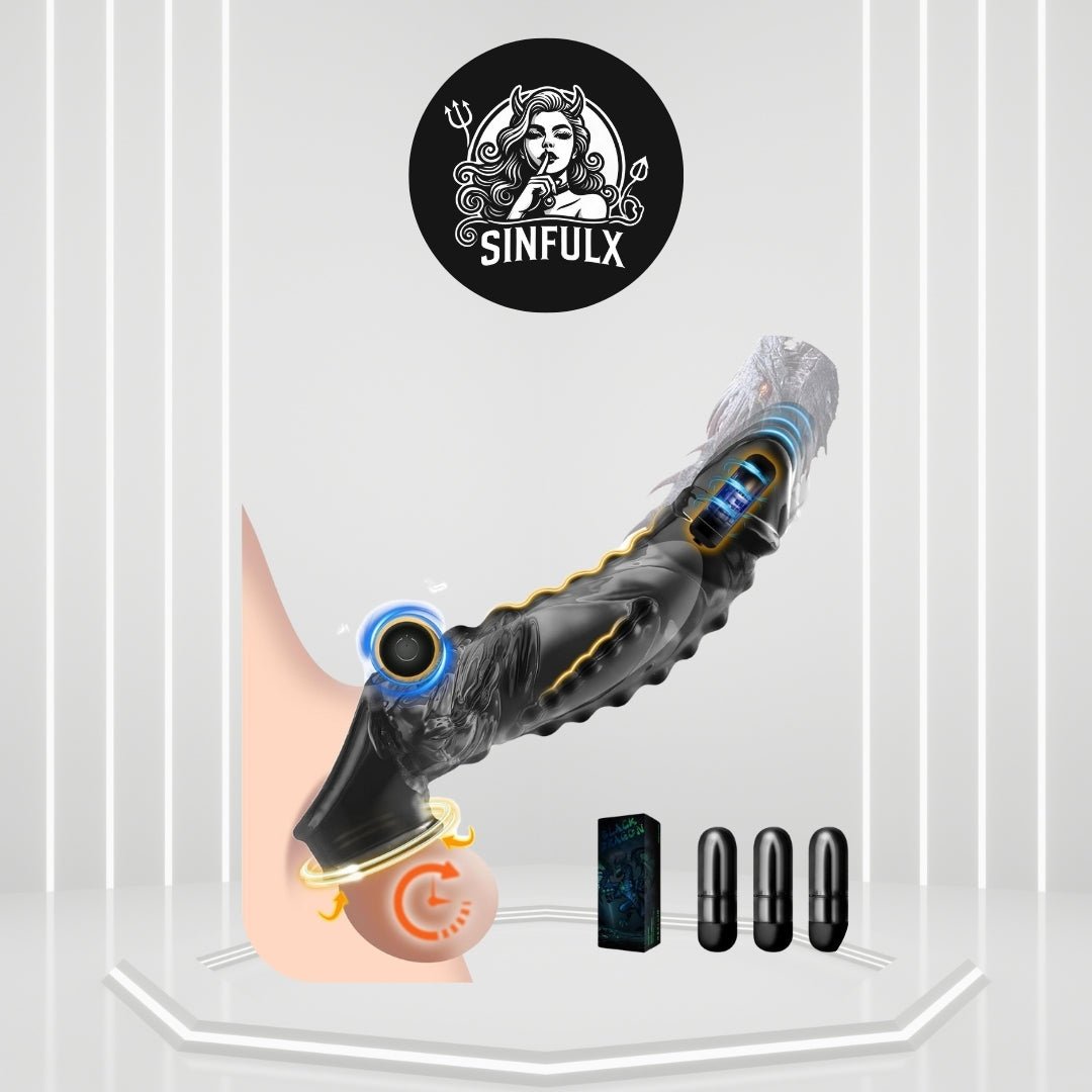 PowerFlex Bullet Vibrator Penis Sleeve - SinfulX