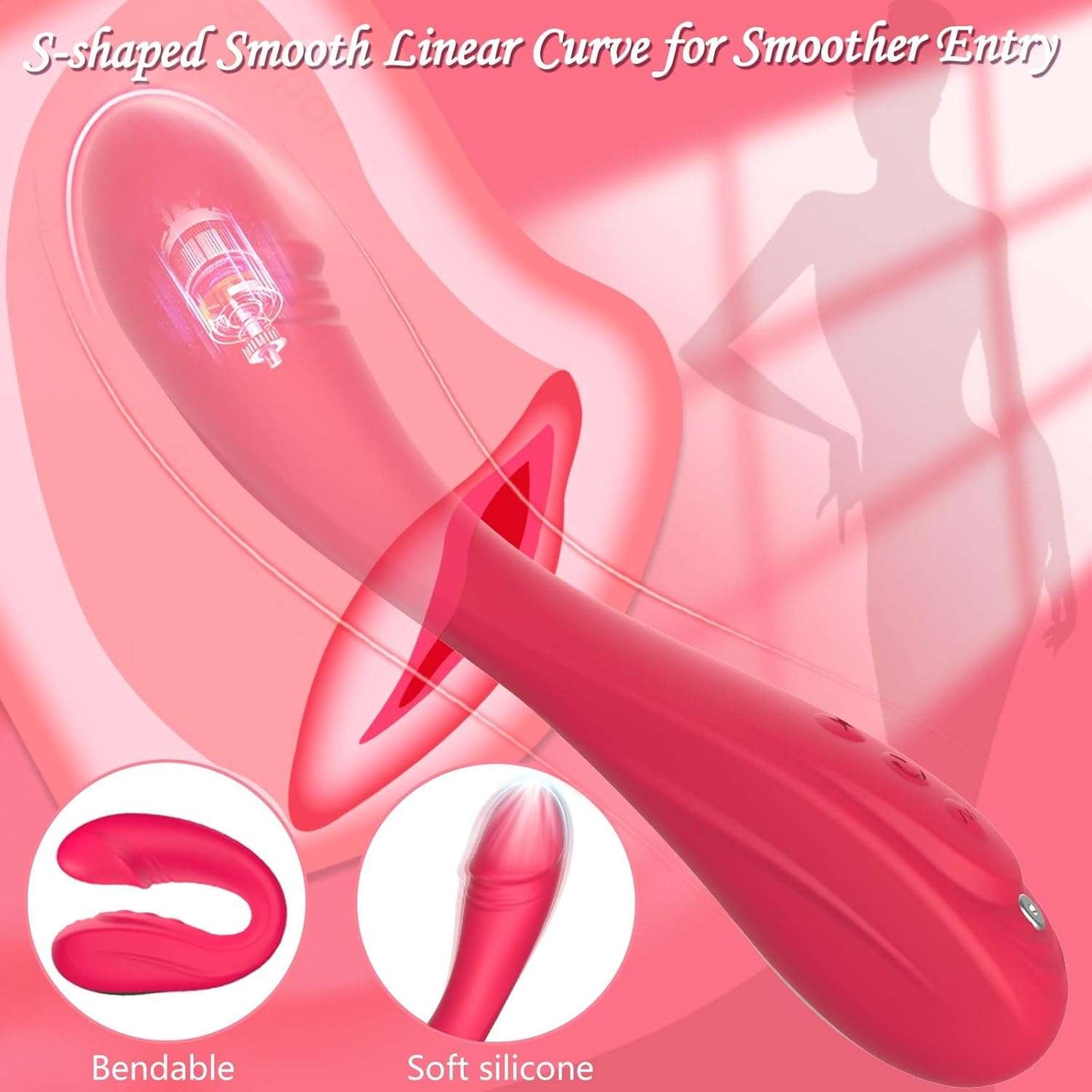 PowerPulse Dildo Vibrator - SinfulX
