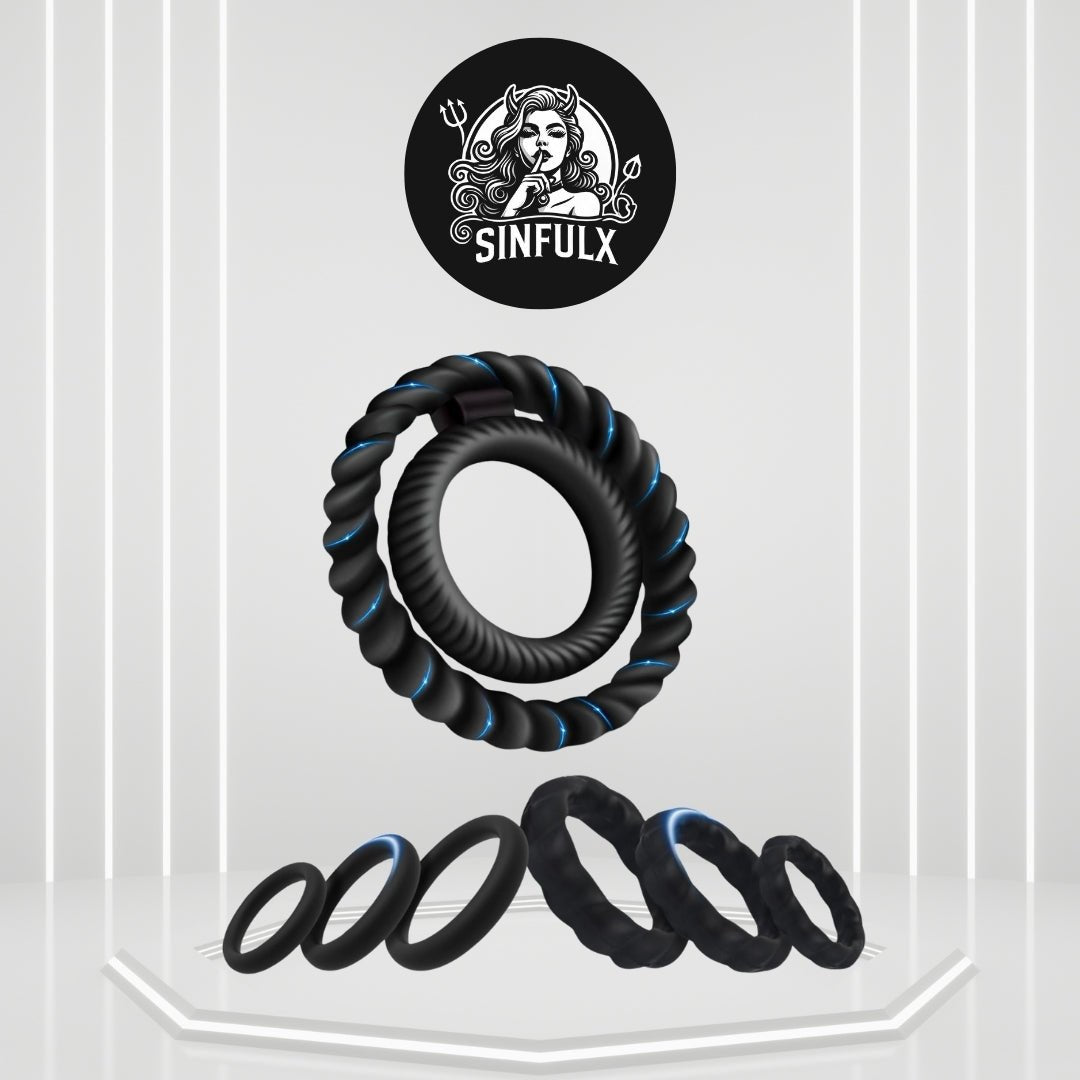 Premium Penis Ring Set for Enhanced Erection Support - SinfulX