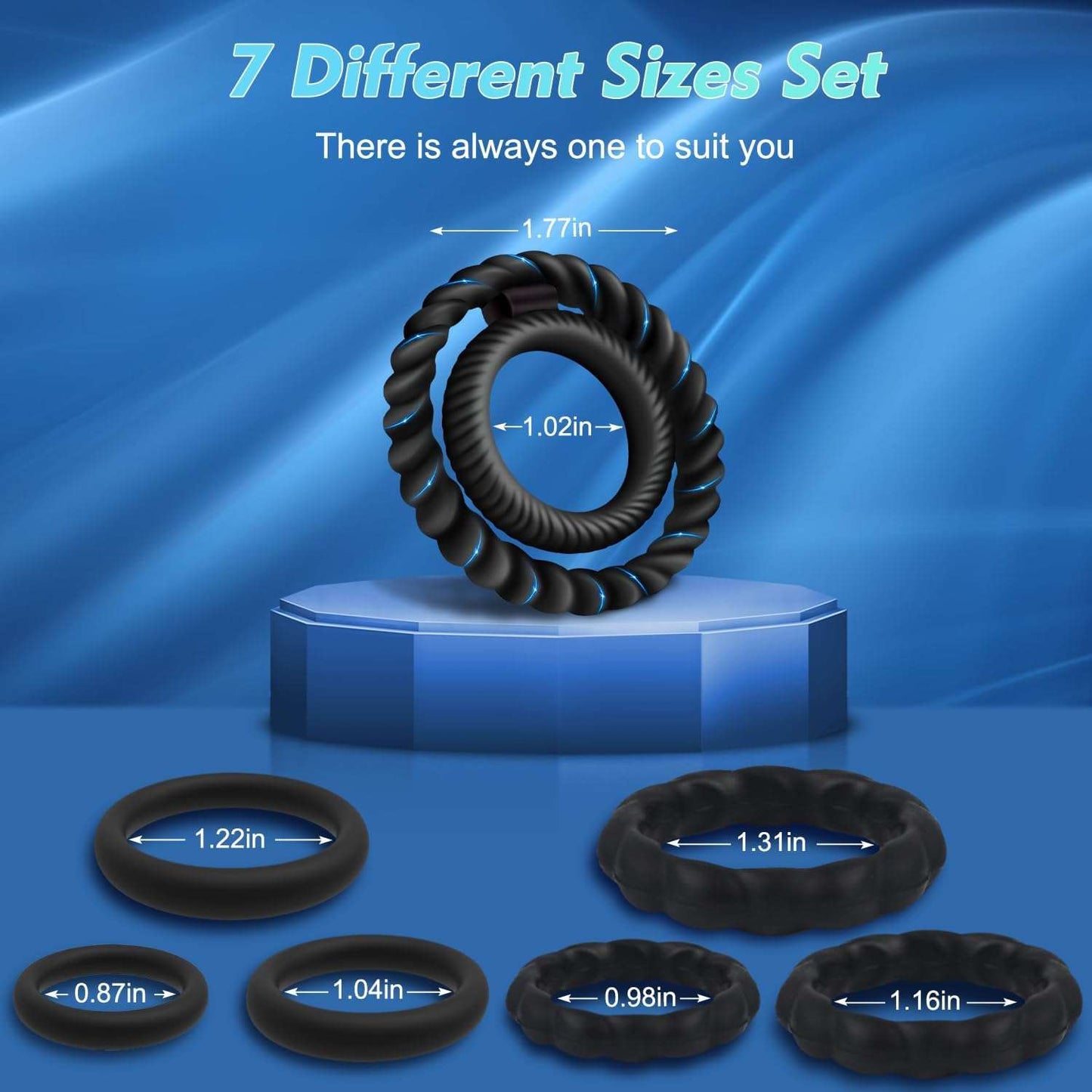 Premium Penis Ring Set for Enhanced Erection Support - SinfulX