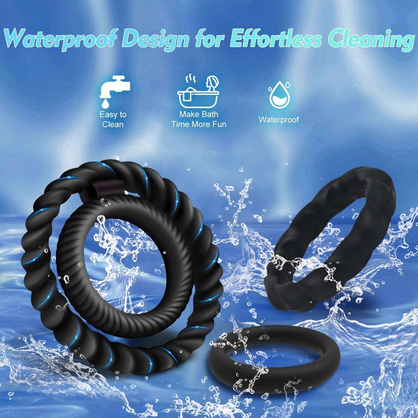 Premium Penis Ring Set for Enhanced Erection Support - SinfulX
