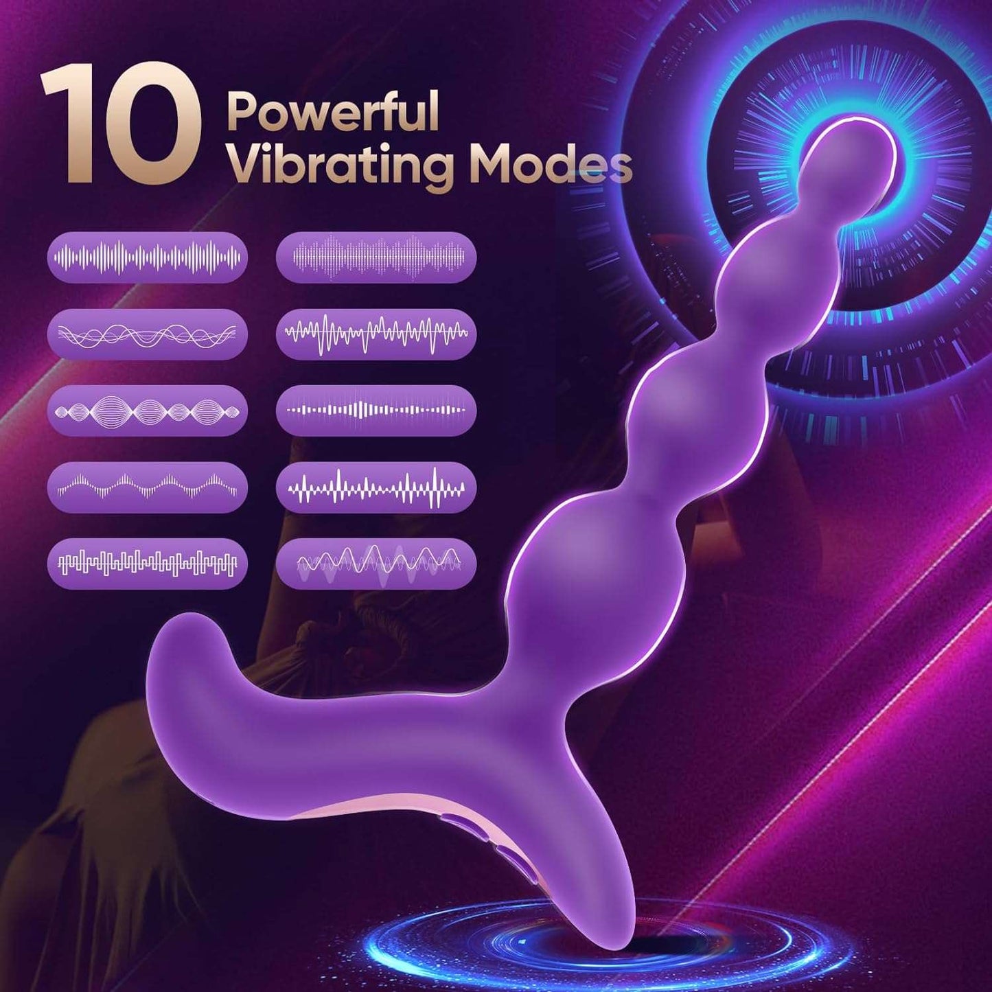 PulsePath Anal Beads Prostate Massager Wand - SinfulX