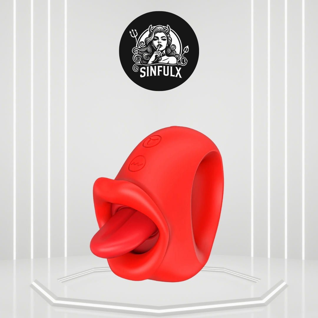 PulseRing Licking Clitoral Stimulator - SinfulXClit Stimulator Ring
