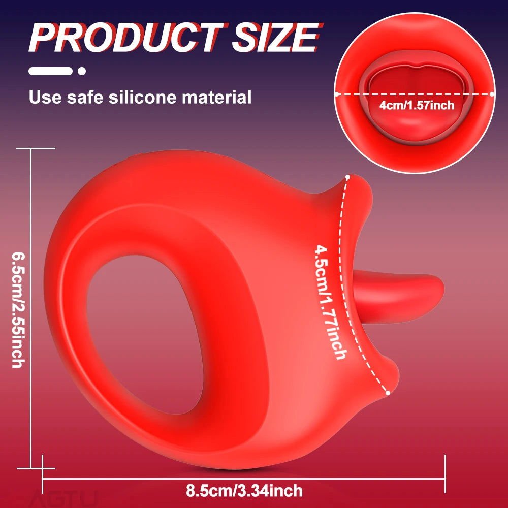 PulseRing Licking Clitoral Stimulator - SinfulXClit Stimulator Ring