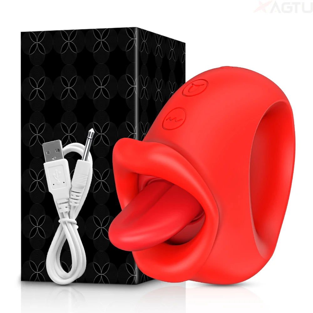 PulseRing Licking Clitoral Stimulator - SinfulXClit Stimulator Ring
