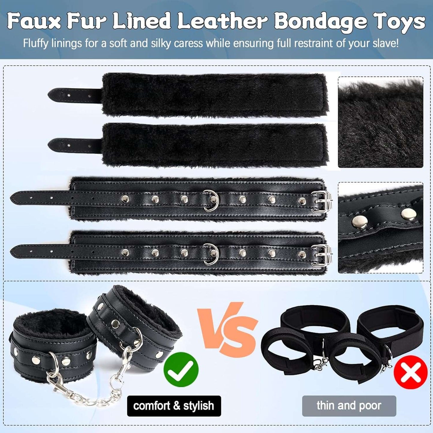 RelianceTies BDSM Bondage Restraint Kit - SinfulX