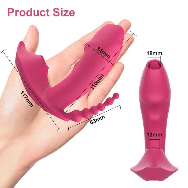 3 - in - 1 Bluetooth APP Controlled Dildo Vibrator with Heating & Vacuum Suction | Vagina, Clitoris Stimulator | Female Masturbator Sex Toy for Women - SinfulX -