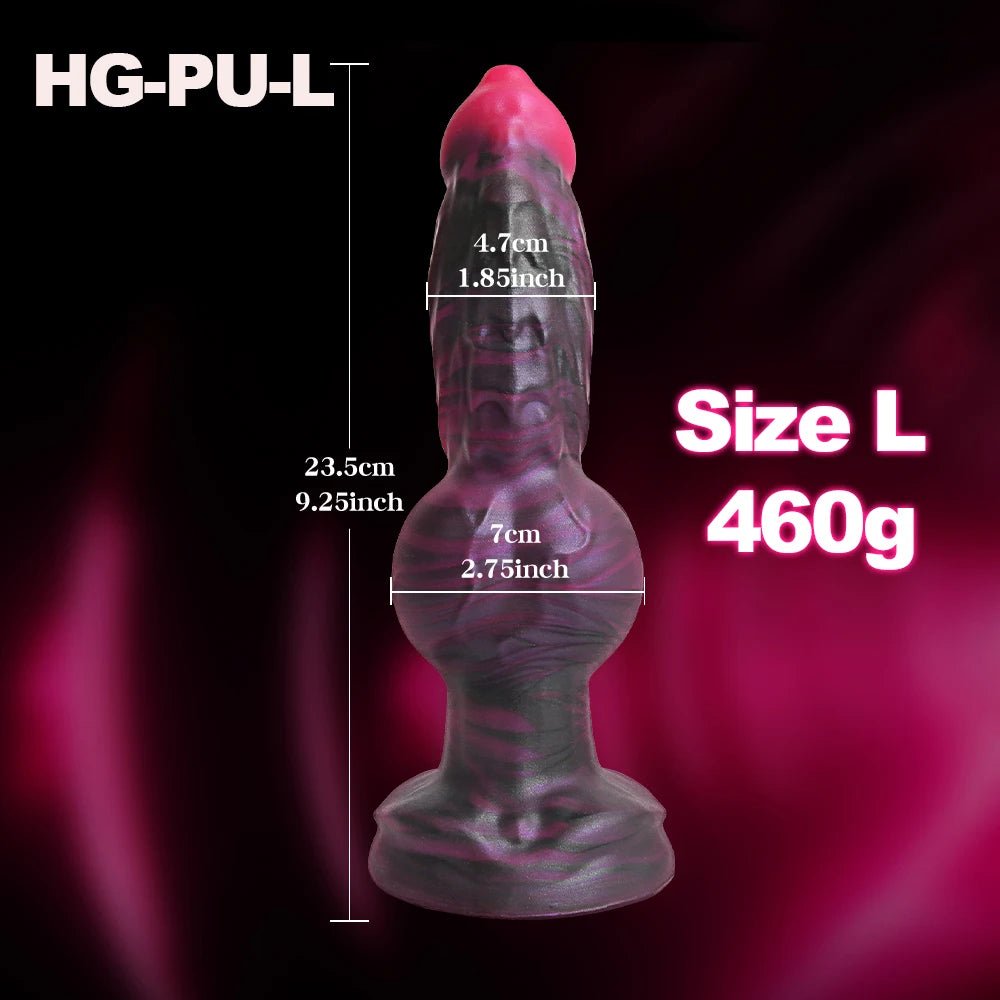 KnotFetish Dog Knot Silicone Dildo Plug - SinfulX - Personal Care > Sexual Wellness > Dildo