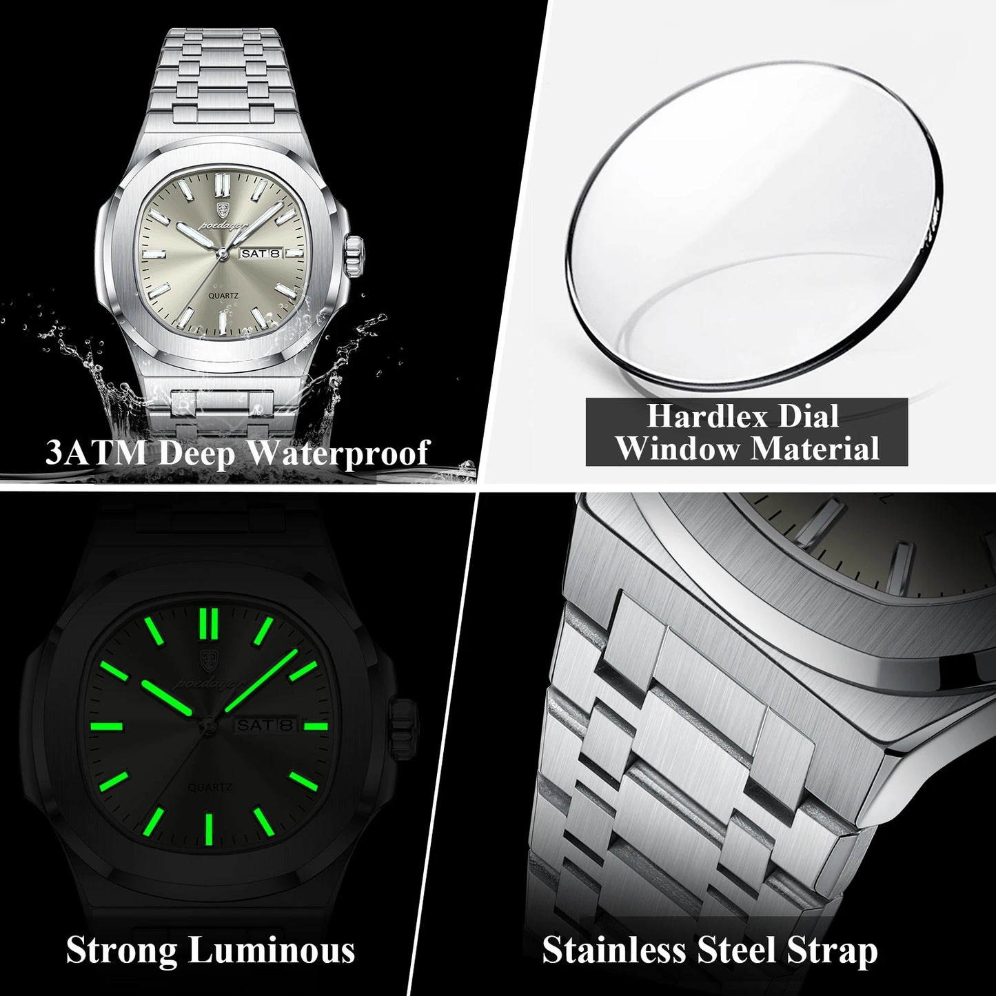 Men’s Luxury Square Watch - SinfulXMen's Watch