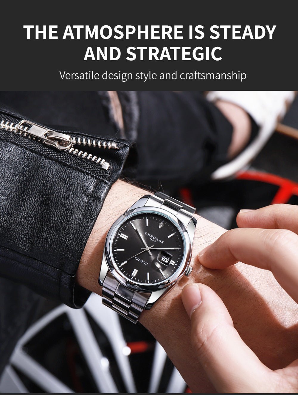 Men's Luxury Quartz Stainless Steel Watch - SinfulXMen's Watch