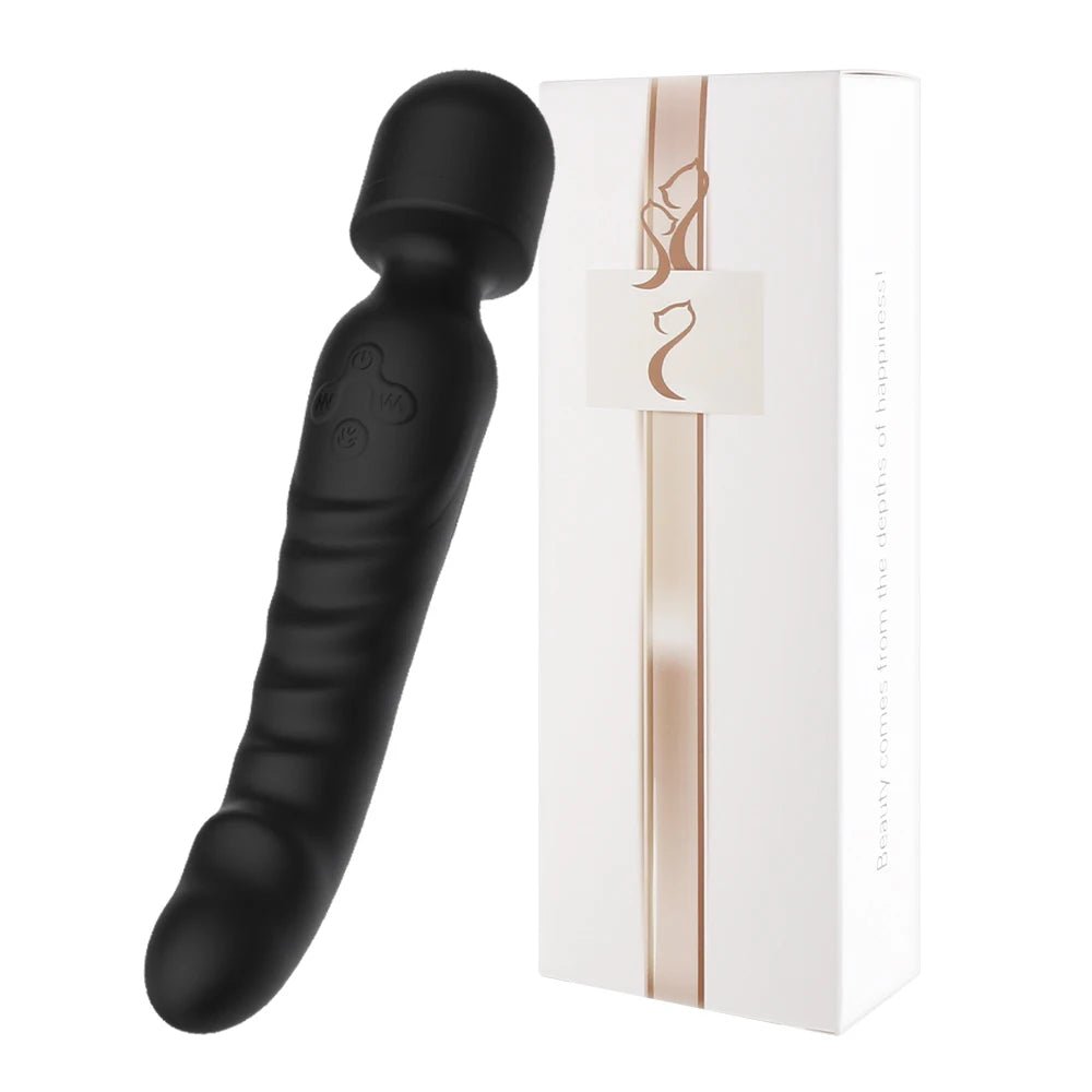 HeatFlex Heated Dual Head Wand Vibrator - SinfulX - Personal Care > Sexual Wellness > Wand Vibrator