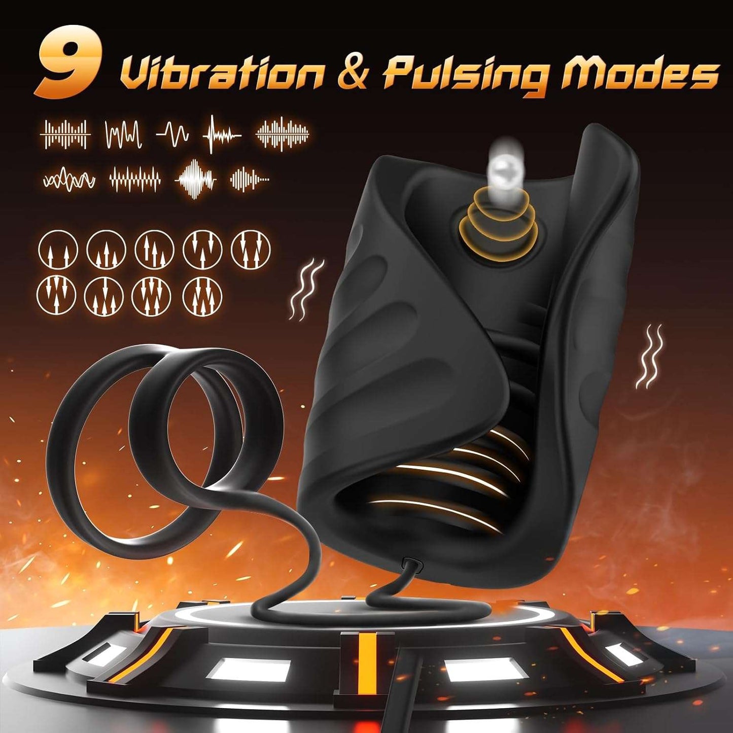 SensationLink Erection Strengthening Male Masturbator Ring - SinfulX