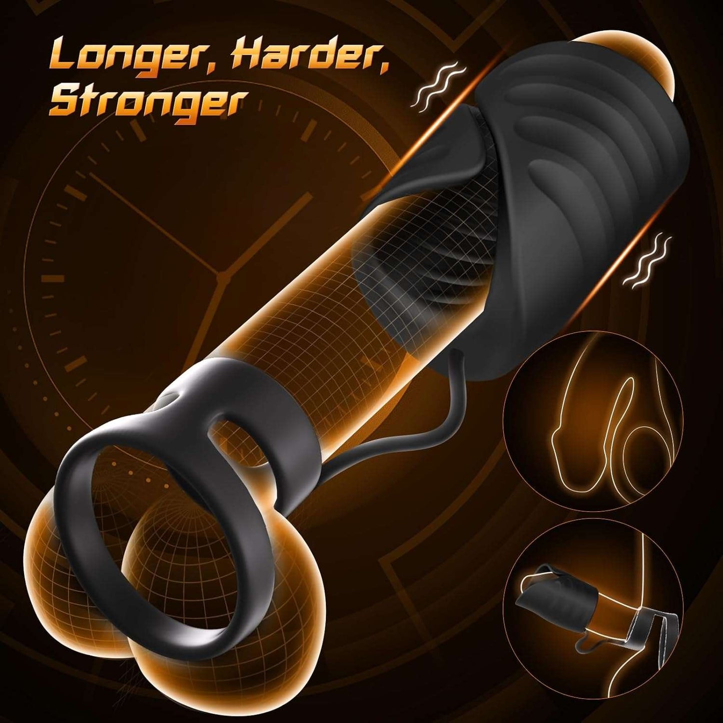 SensationLink Erection Strengthening Male Masturbator Ring - SinfulX