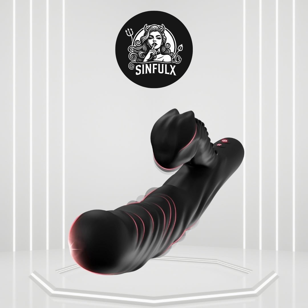 SensationSlap Pulse & Tap Thrusting Dildo Vibrator - SinfulX