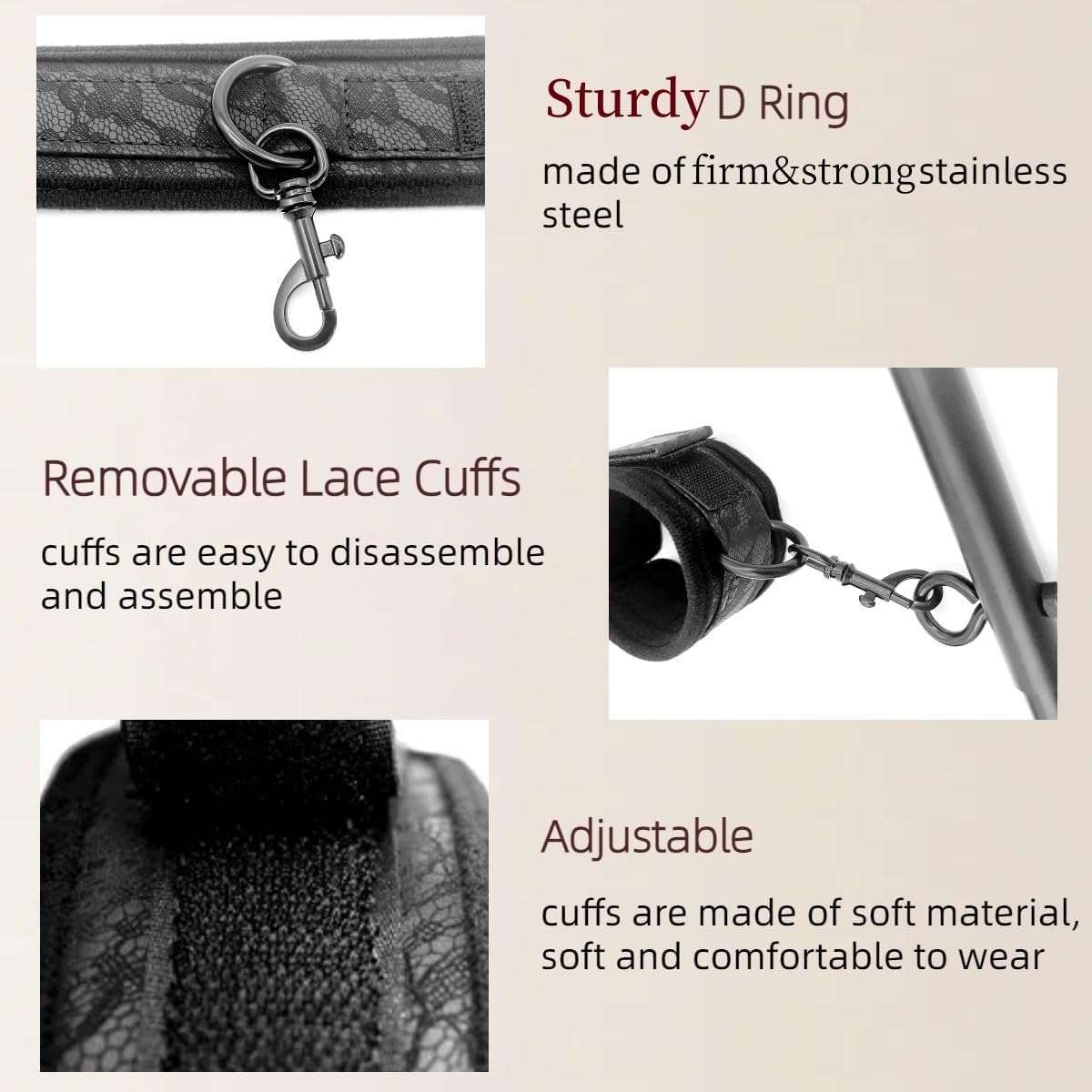 SpreaderControl BDSM Spreader Bar Restraints - SinfulX