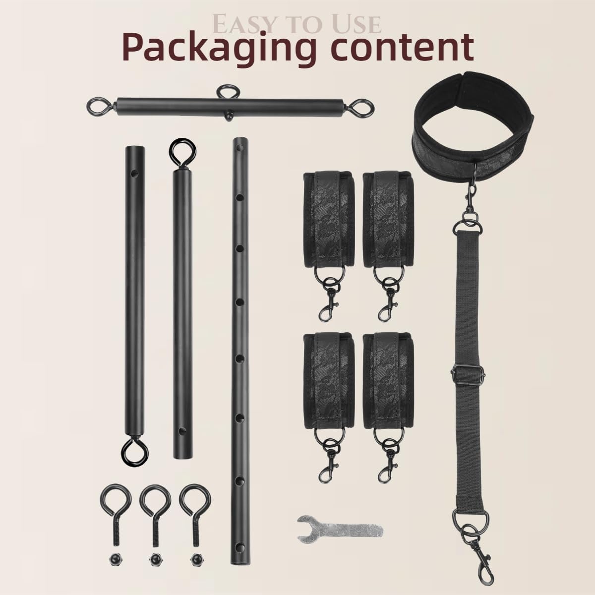 SpreaderControl BDSM Spreader Bar Restraints - SinfulX