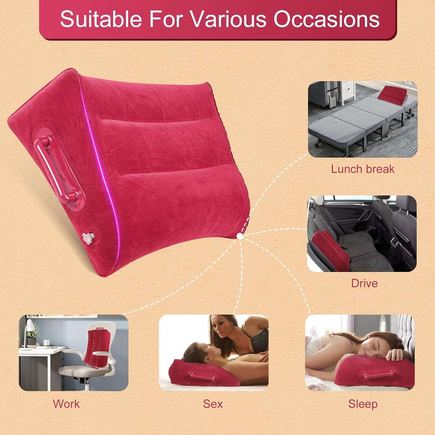 SupportHandles BDSM Sex Position Pillow - SinfulX