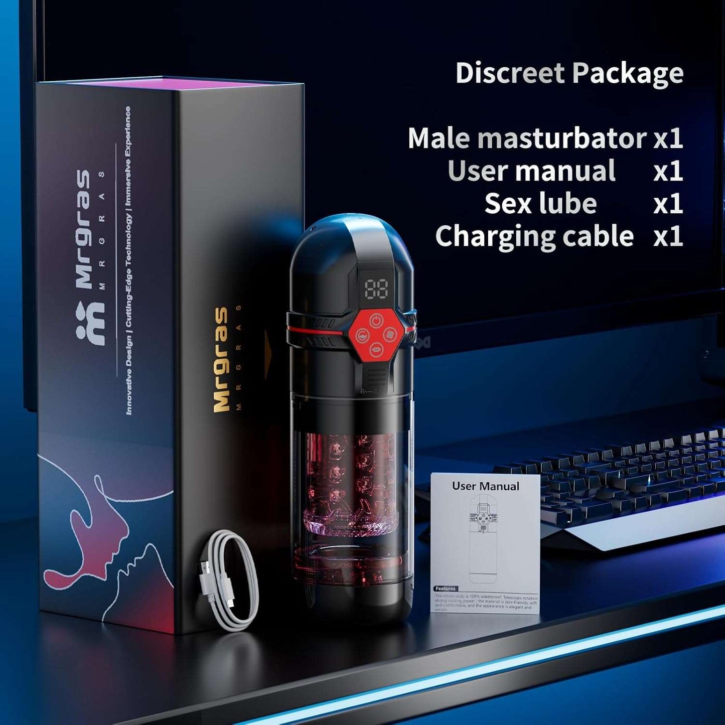 TeaseGrip 6 - in1 Male Masturbator Penis Pump - SinfulX