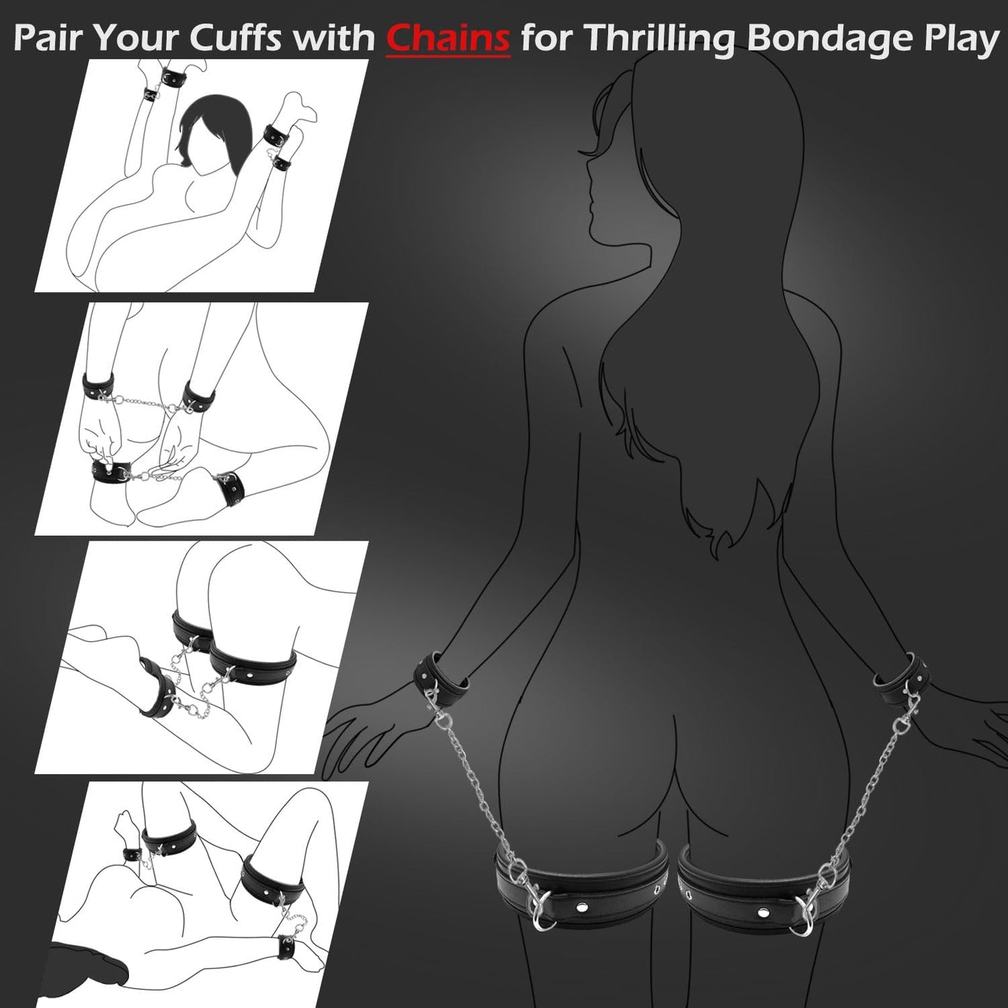 TemptationTrove Elite Couples BDSM Bondage Restraints Kit - SinfulX