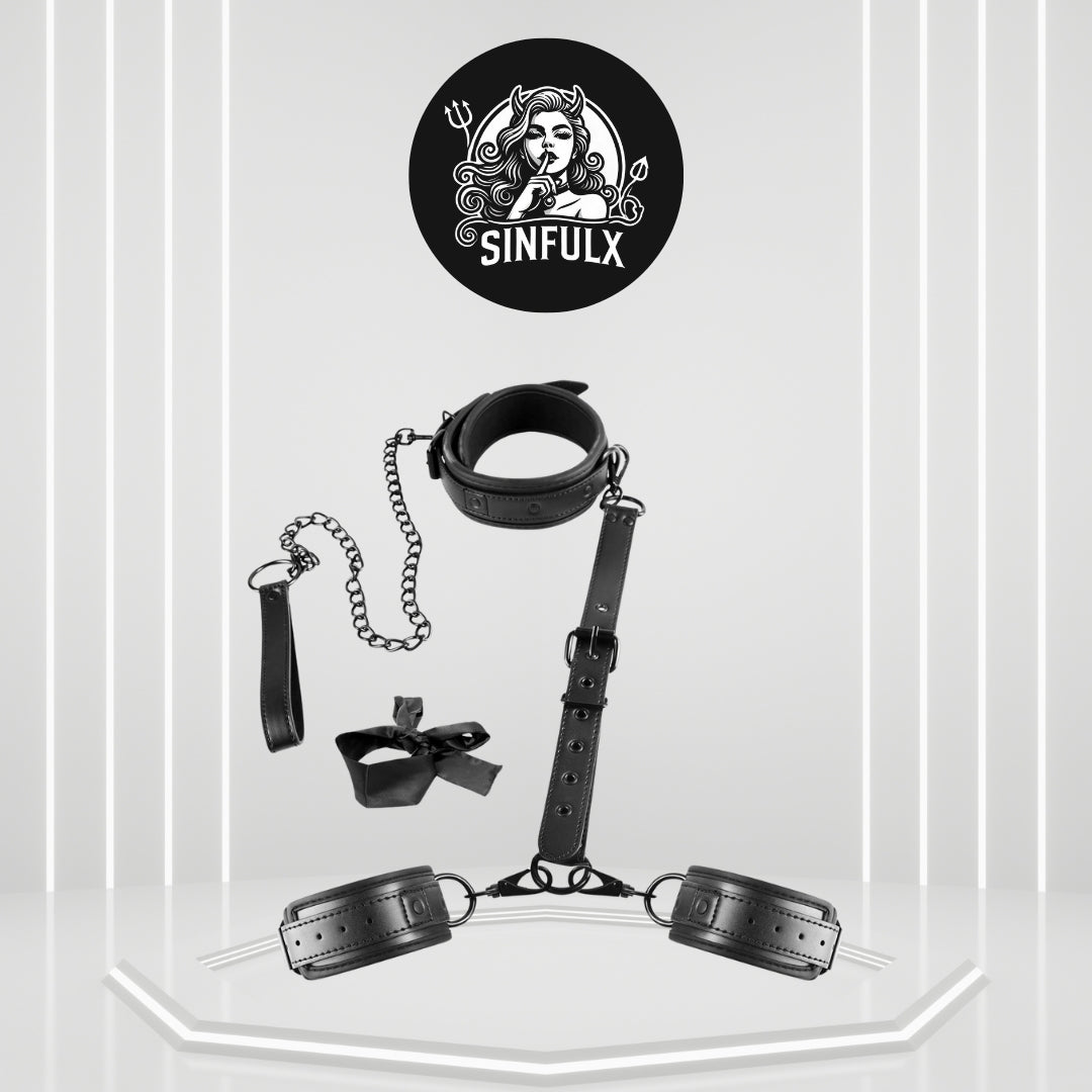 TetheredDesires BDSM Leash & Restraints Set - SinfulX