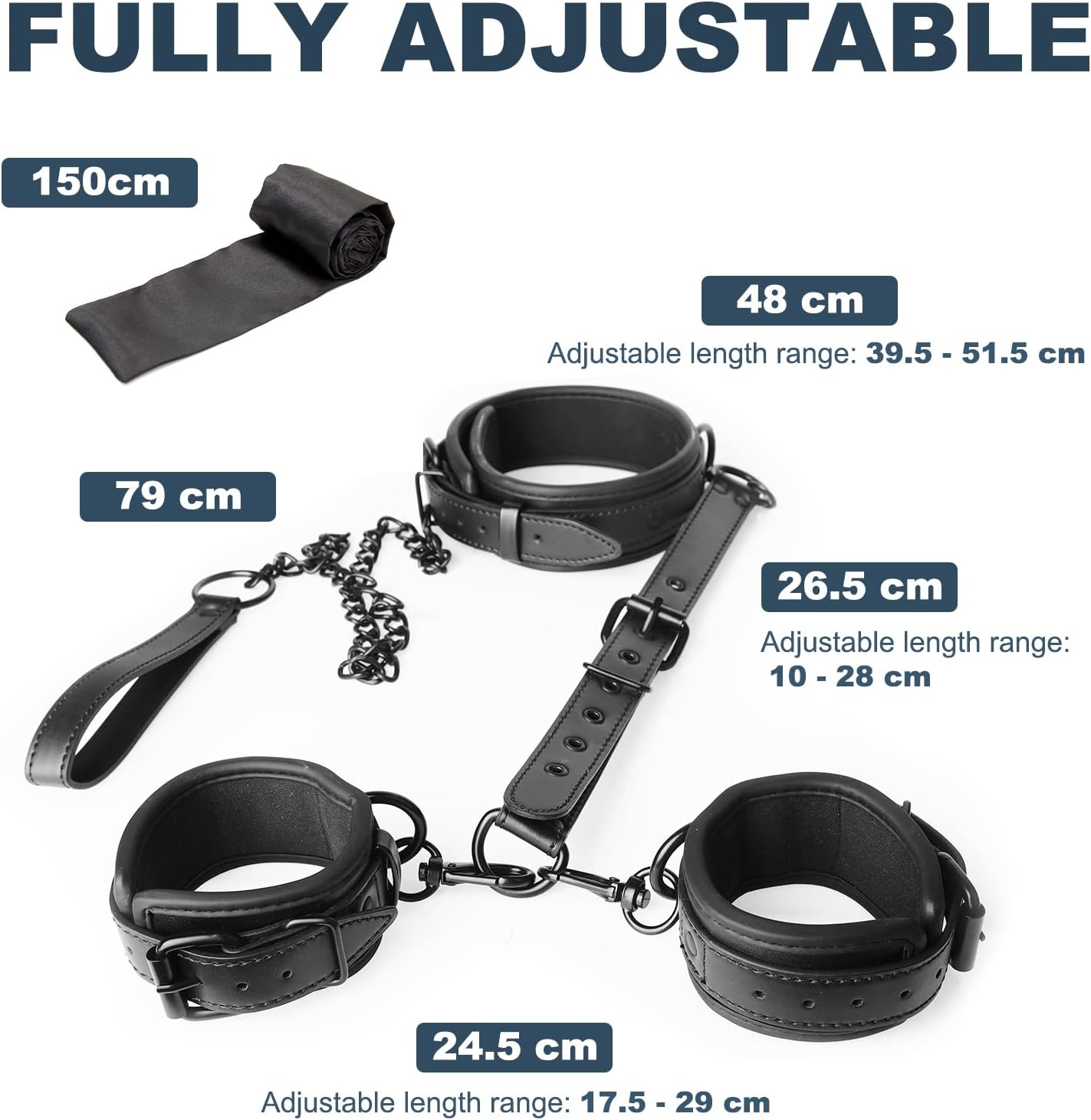 TetheredDesires BDSM Leash & Restraints Set - SinfulX