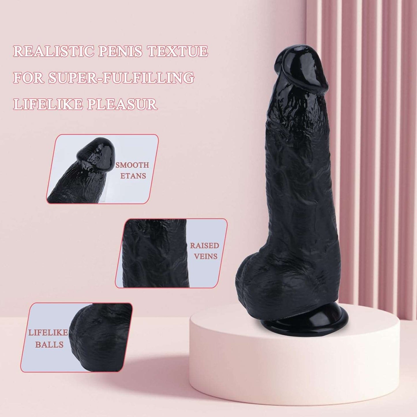 ThickWave Thick Ebony Dildo - SinfulX