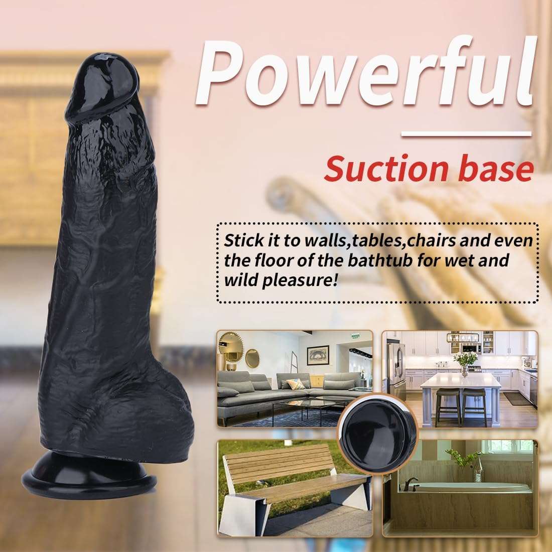 ThickWave Thick Ebony Dildo - SinfulX