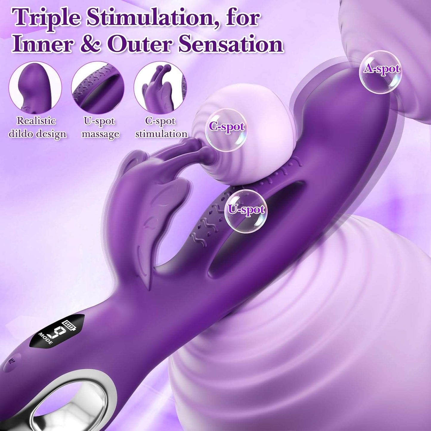 ThrumEcho G - Spot Rabbit Dildo Vibrator - SinfulX