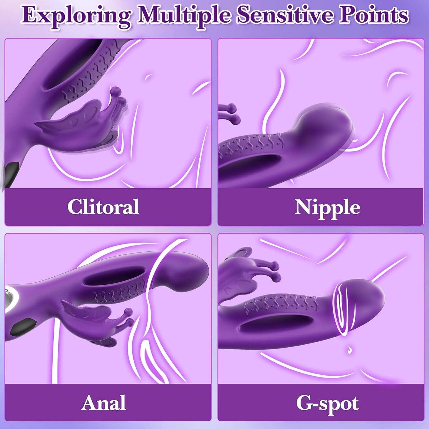 ThrumEcho G - Spot Rabbit Dildo Vibrator - SinfulX