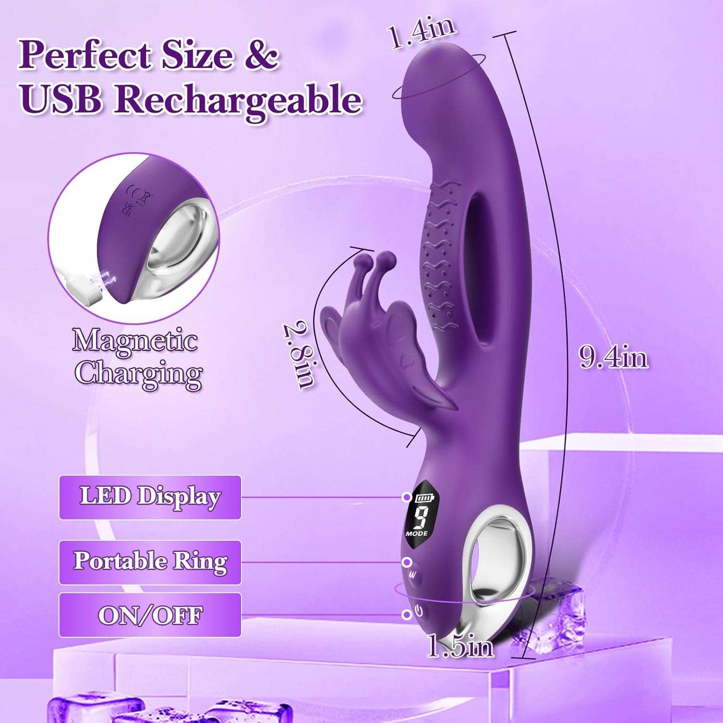 ThrumEcho G - Spot Rabbit Dildo Vibrator - SinfulX