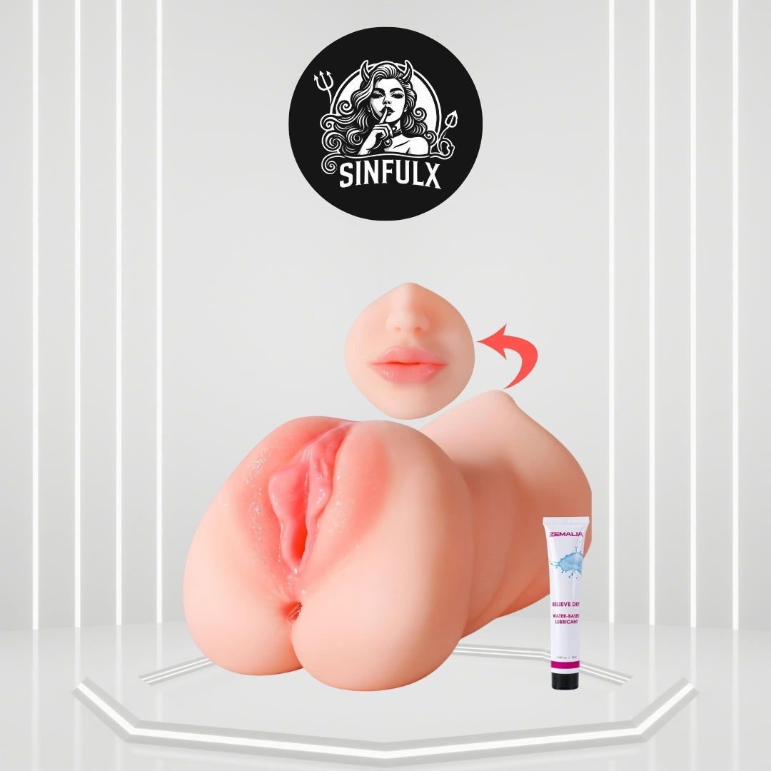 ThrustPocket Triple Stimulation Pocket Pussy Masturbator - SinfulX