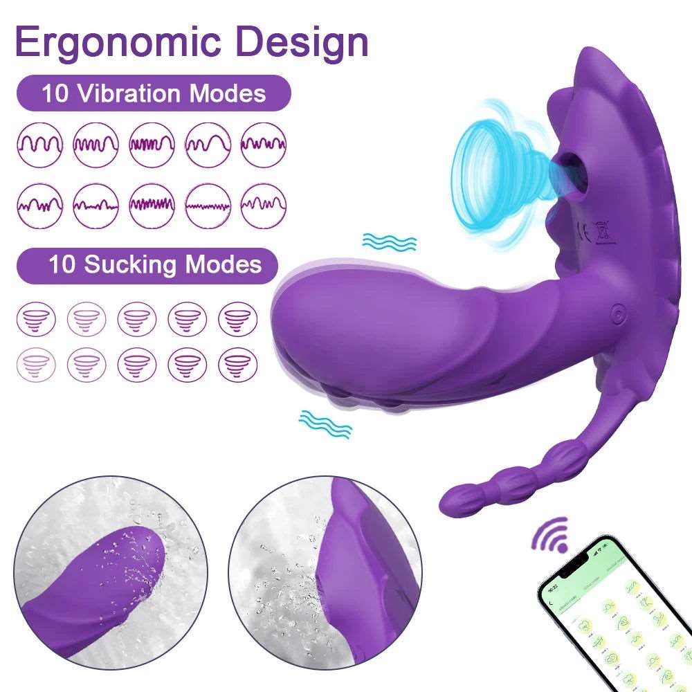 TriplePulse Anal Beads Clit Massage Dildo Vibrator - SinfulXTriple Stimulation Vibrator