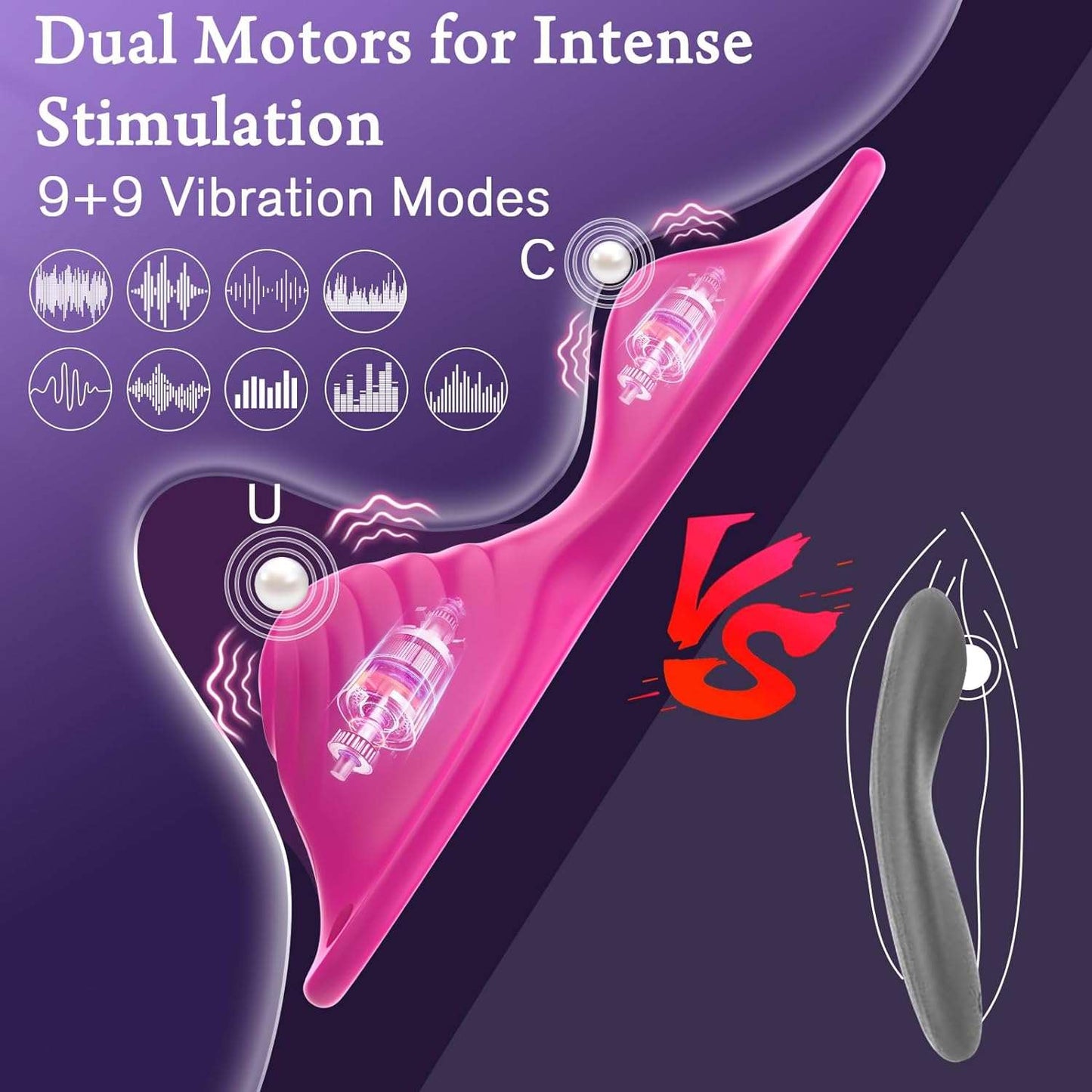TwinPulse Remote Control Clit Stimulation Saddle Vibrator - SinfulX