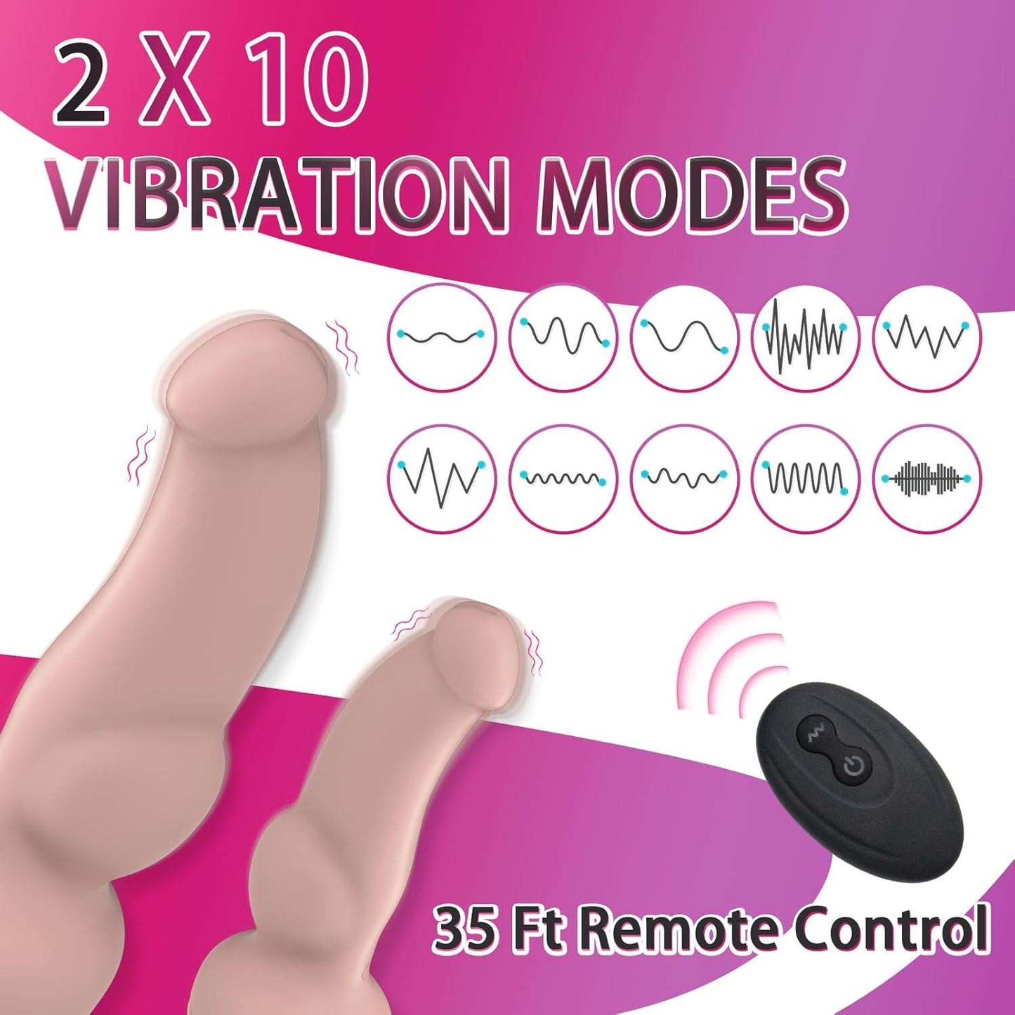 TwinStrap Remote Control Multi Explore Double Dildo Strap - On - SinfulX