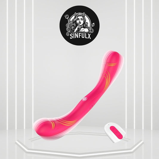 TwinTease 9 Vibrations Dual Dildo Vibrator - SinfulX