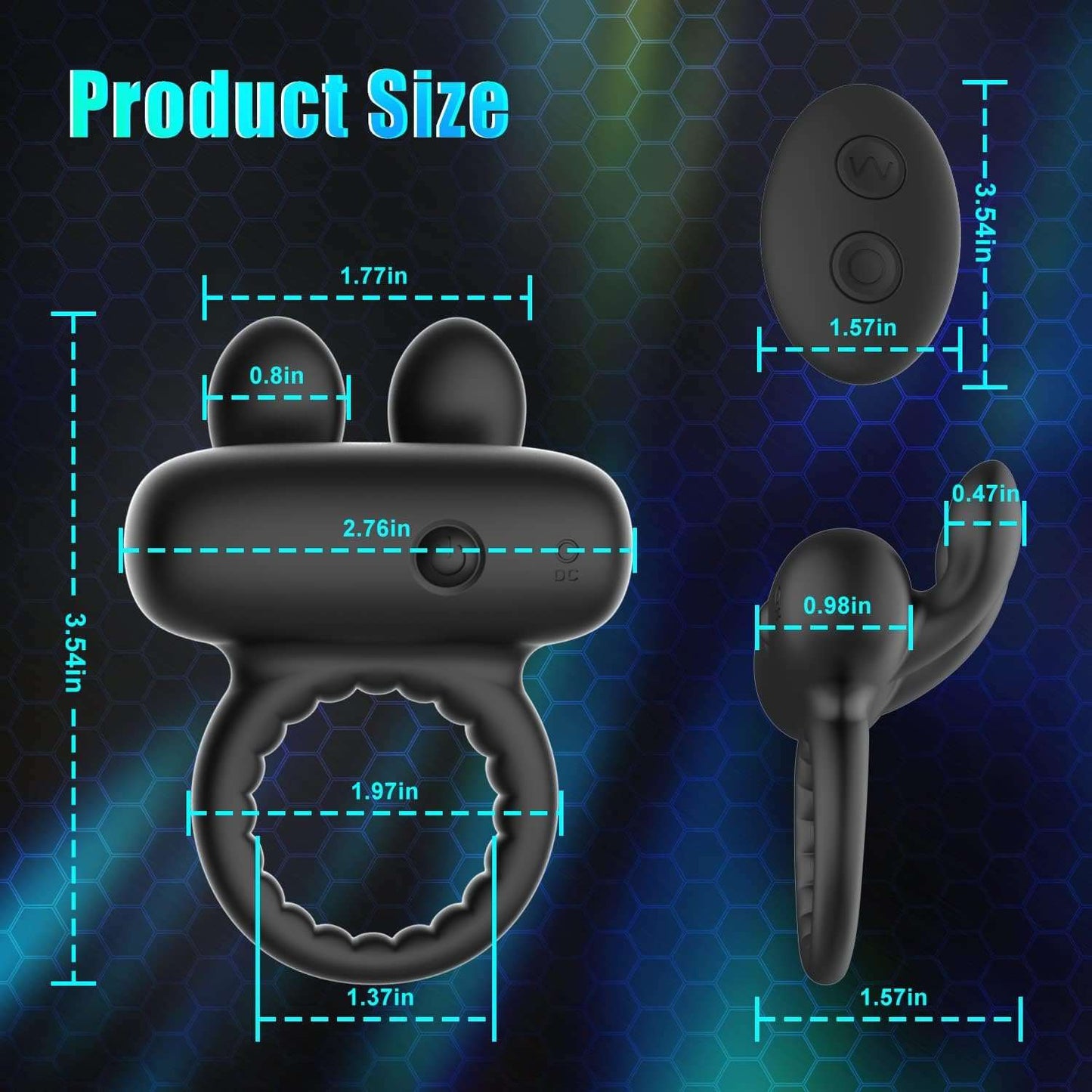 UnifiedVibes Clitoral Massager Penis Ring - SinfulX