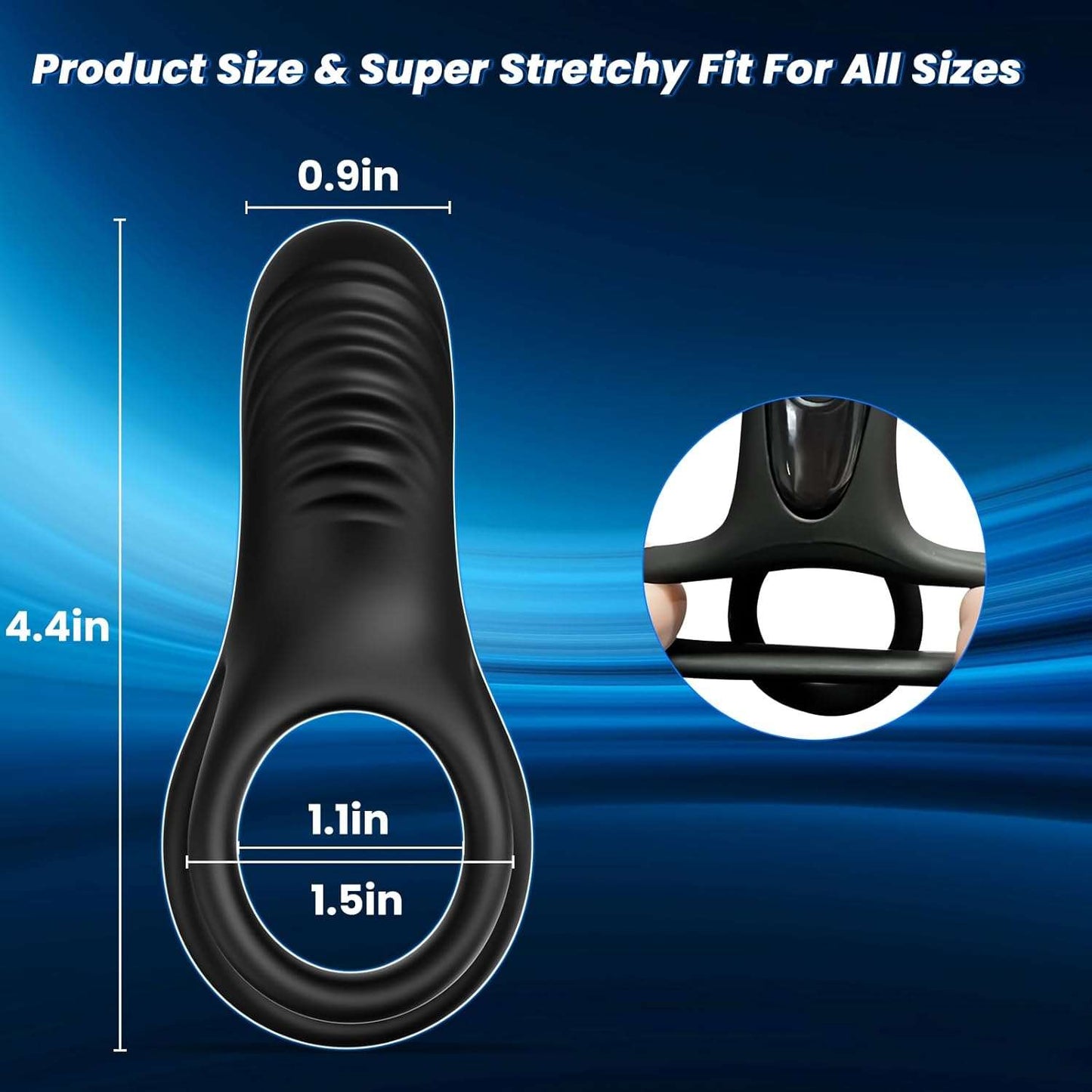 UnityPulse Remote Control Clitoral Stimulator Penis Ring - SinfulX