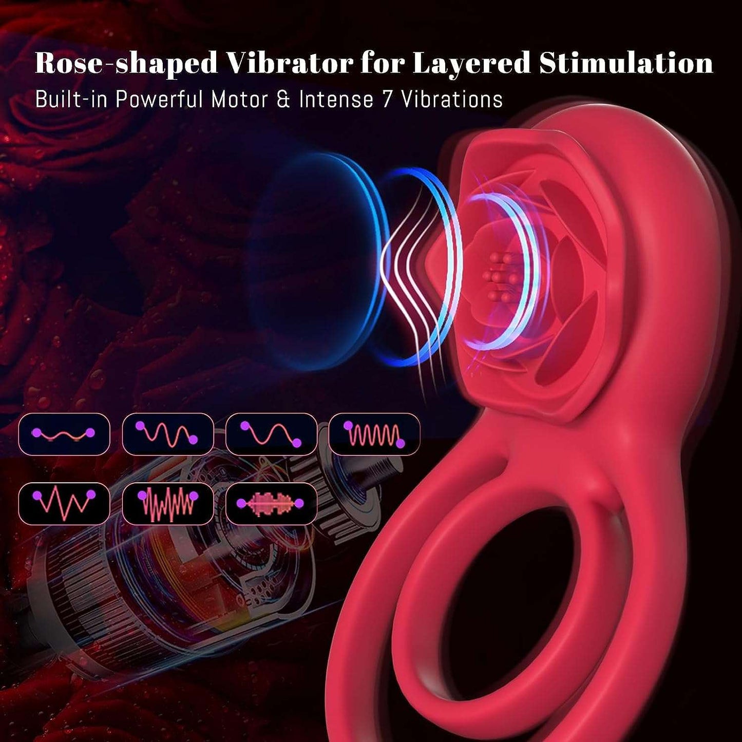 UnityVibe Penis Ring Clitoral Massager - SinfulX