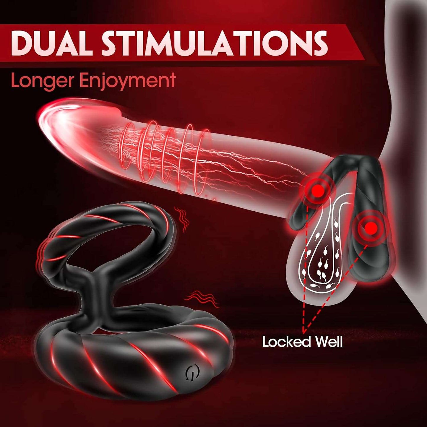 VibeCircle Dual Stimulation Penis Ring - SinfulX