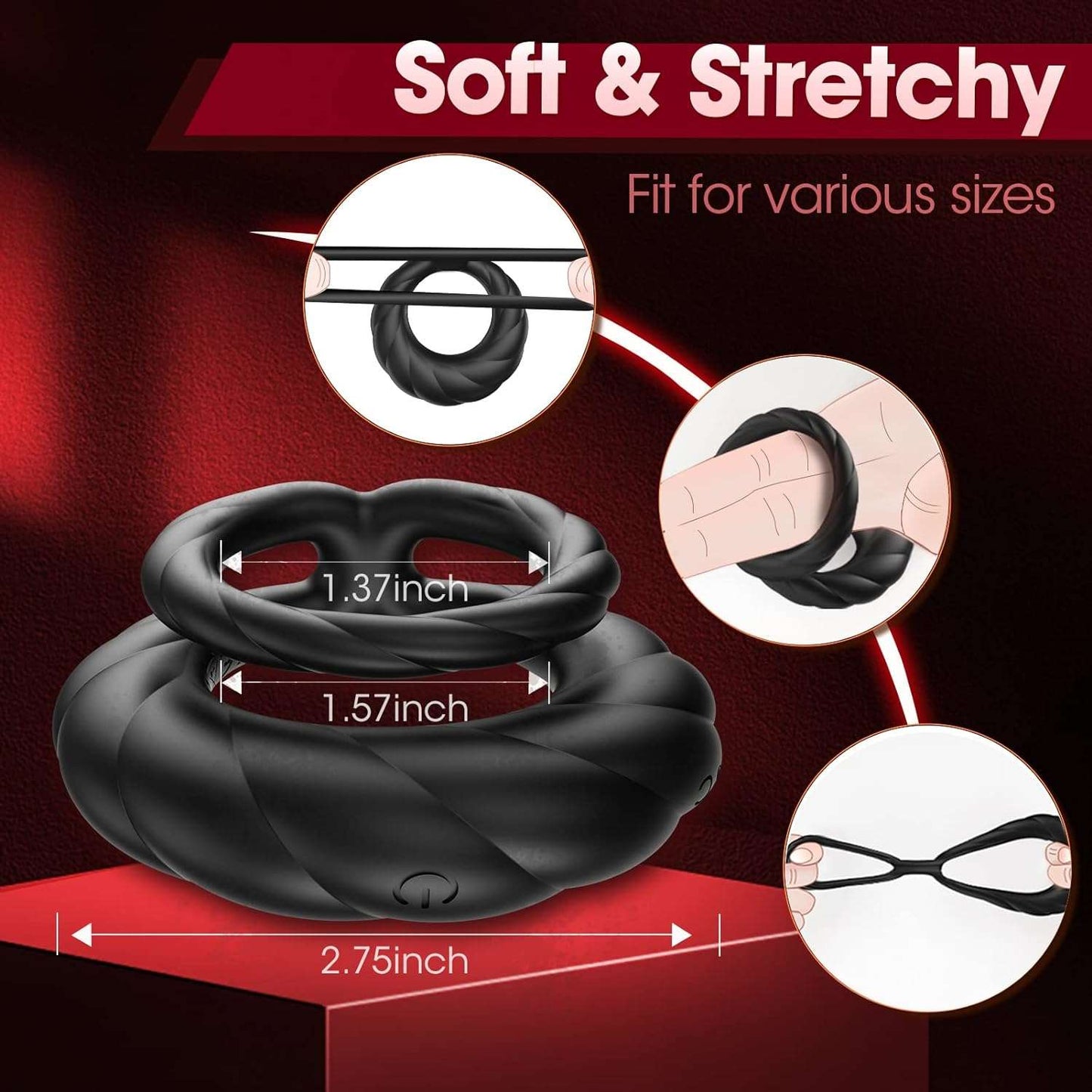 VibeCircle Dual Stimulation Penis Ring - SinfulX