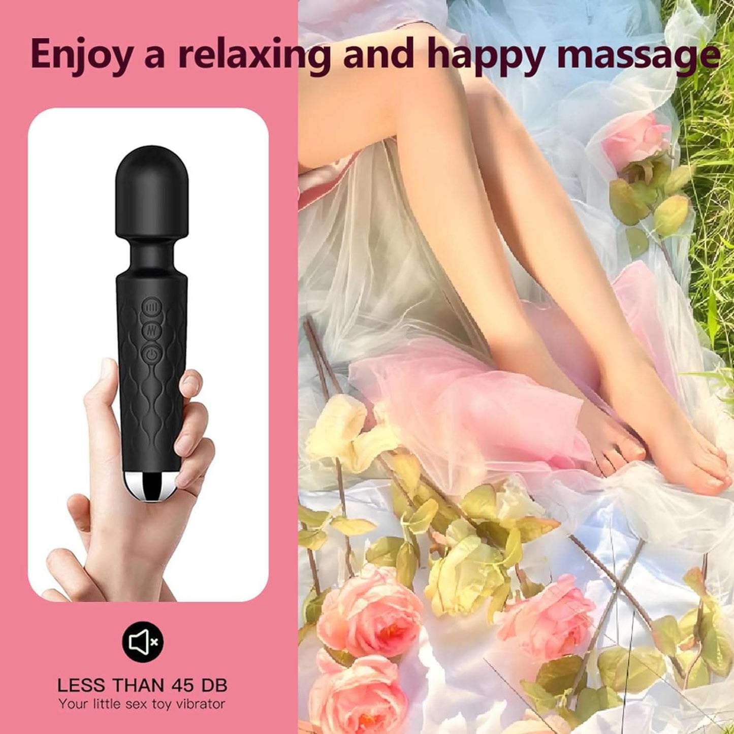 VibeJourney Ultimate Clit Stimulation Wand Vibrator - SinfulX