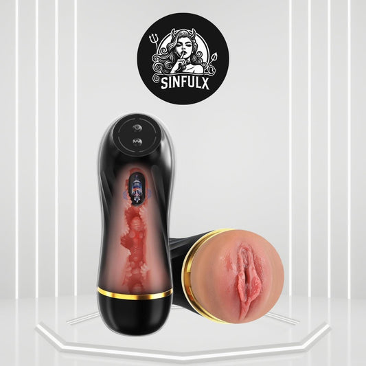 VibeMate Textured Pocket Pussy Male Masturbator - SinfulX