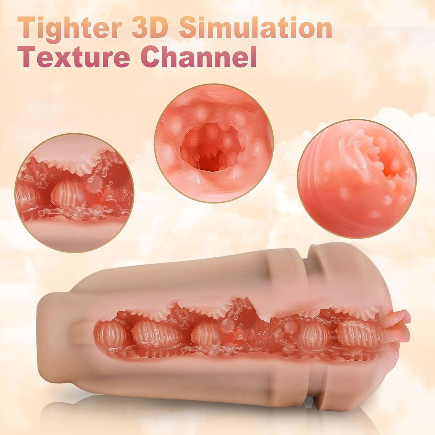 VibeMate Textured Pocket Pussy Male Masturbator - SinfulX