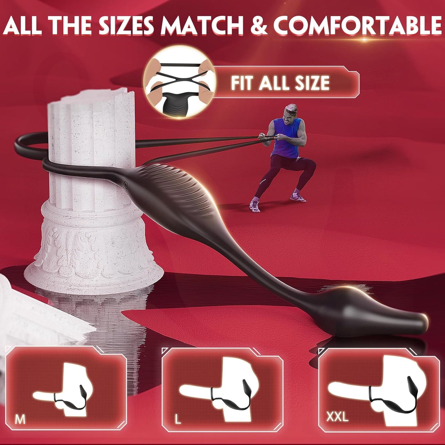 VibrantFusion Powerful Prostate Vibrator Penis Ring - SinfulX