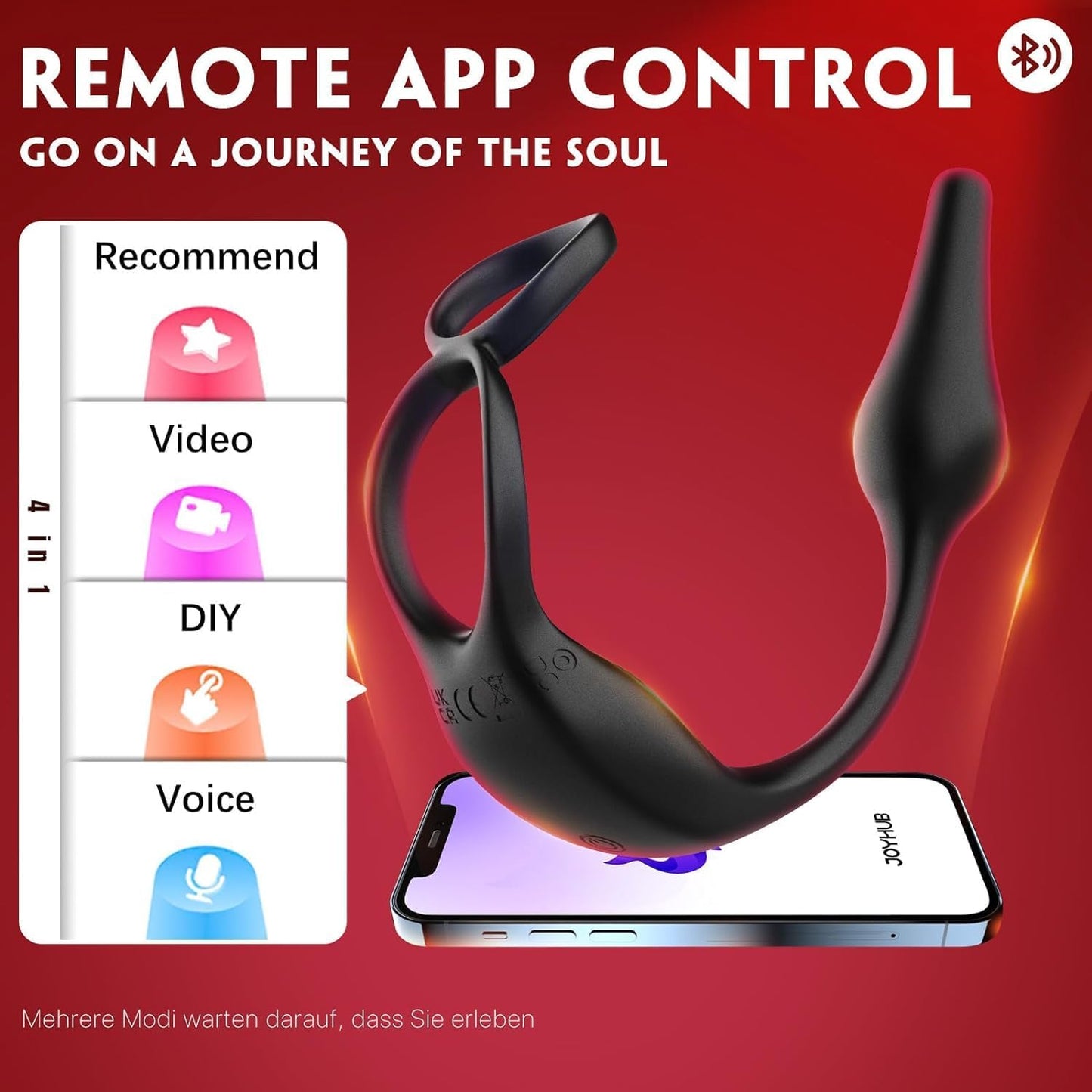 VibrantFusion Powerful Prostate Vibrator Penis Ring - SinfulX
