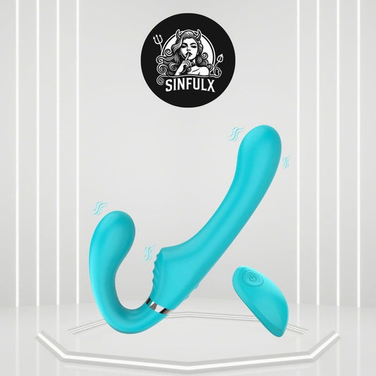 Vibrating Double - Ended Strap - On Dildo for Intense Pleasure - SinfulX