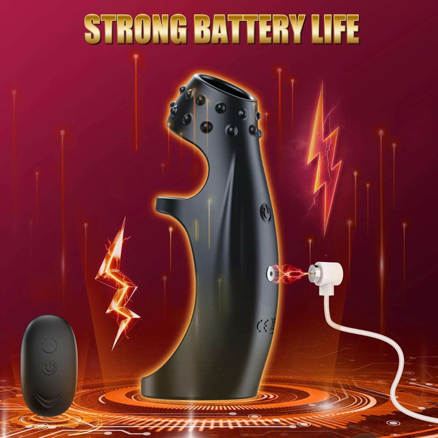 VitalWave Intense Vibrations Penis Ring Sleeve - SinfulX