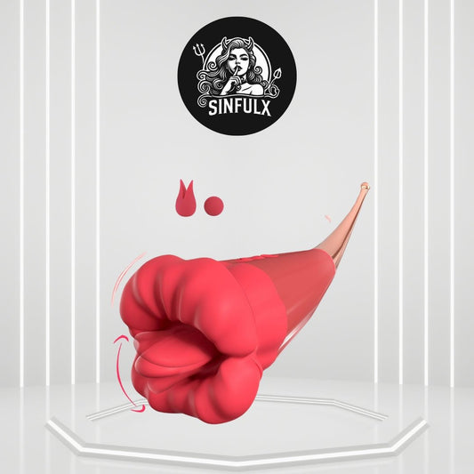 WhisperBreeze Vibrating Rose Clit Stimulator - SinfulX