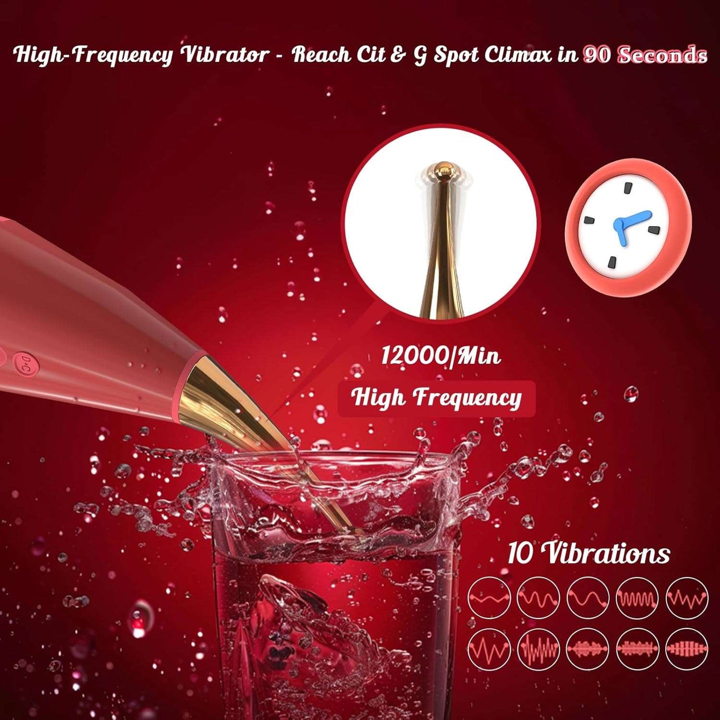 WhisperBreeze Vibrating Rose Clit Stimulator - SinfulX
